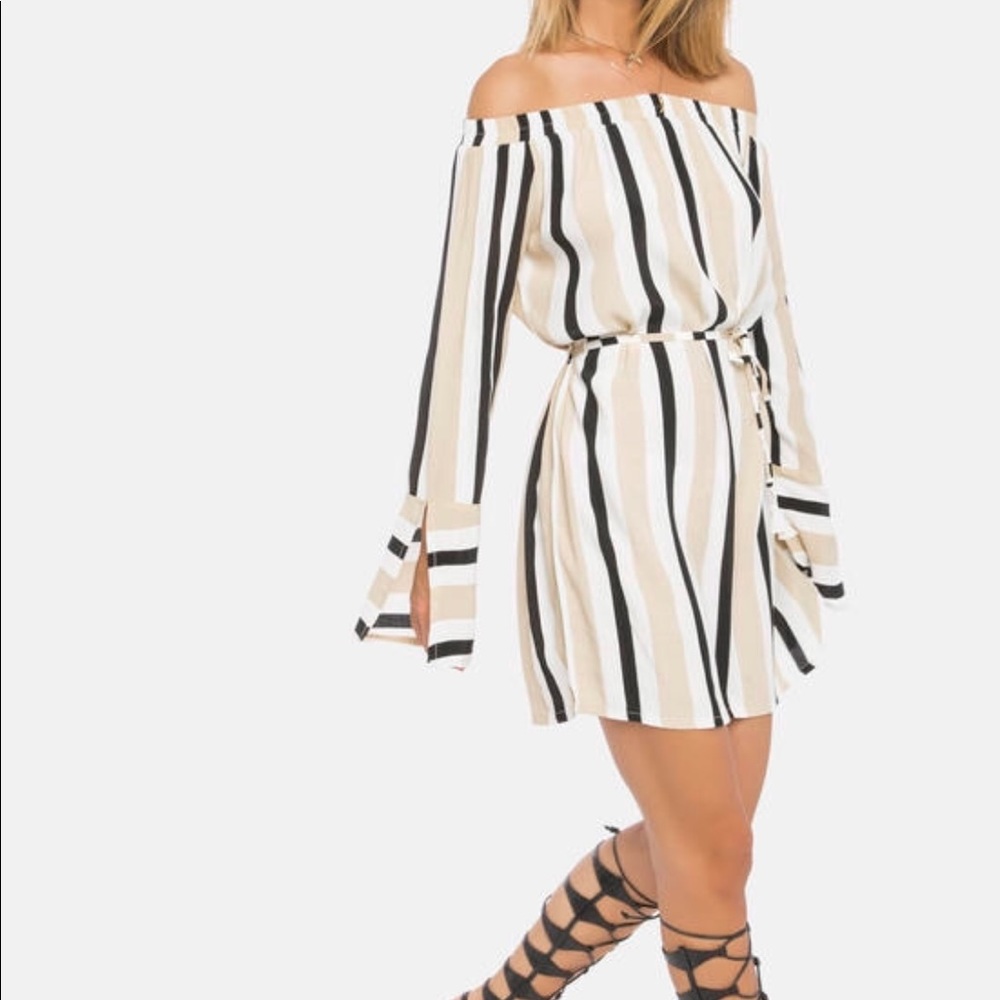 Faithfull the Brand Naumi Dress in Retro Stripe